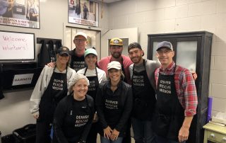 The Tributary team volunteering at Denver Rescue Mission