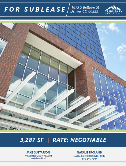1873 S Bellaire St. Sublease